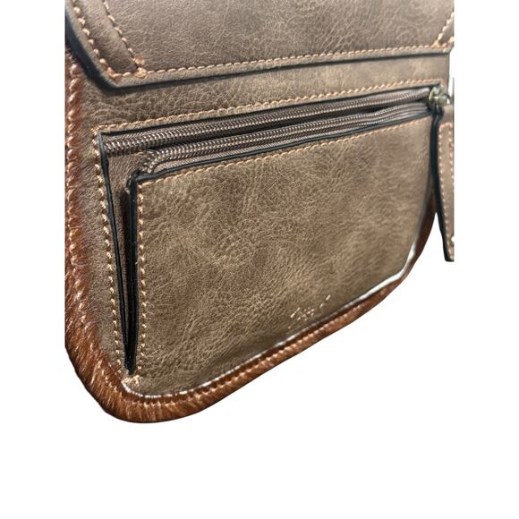 *SOLD* NWT! Tony Lama Western Brindle Brown Cowhide Hair Wristlet Purse - Picture 6 of 8
